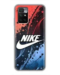Чехол для Xiaomi Redmi 10 с картинкой «Градиентный принт Найк»