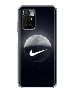 Чехол для Xiaomi Redmi 10 с картинкой «Nike в стиле граффити»