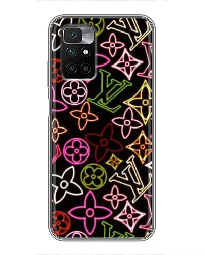 Чехол для Xiaomi Redmi 10 с картинкой «Неоновый микс Nike»