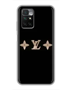 Чехол для Xiaomi Redmi 10 с картинкой «Louis Vuitton — минимализм»