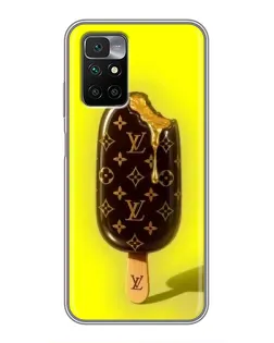 Чехол для Xiaomi Redmi 10 с картинкой «Мороженое от LV»