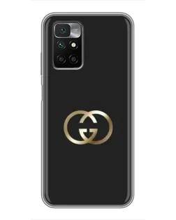 Чехол для Xiaomi Redmi 10 с картинкой «Минимализм Gucci»