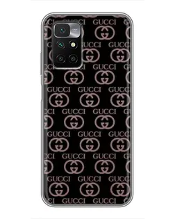 Чехол для Xiaomi Redmi 10 с картинкой «Классическая монограмма Gucci»