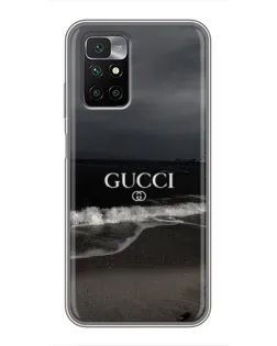 Чехол для Xiaomi Redmi 10 с картинкой «Gucci — морской прибой»