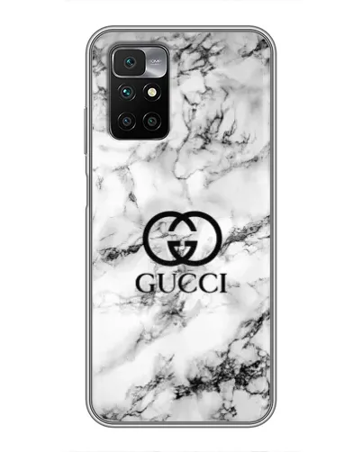 Чехол для Xiaomi Redmi 10 с картинкой «Gucci — мраморный шик»