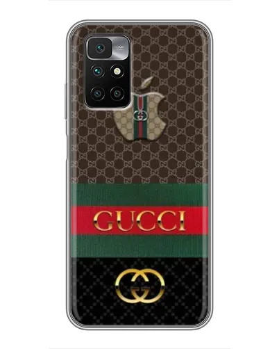 Чехол для Xiaomi Redmi 10 с картинкой «Gucci — брендированный десерт»