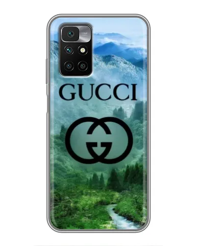 Чехол для Xiaomi Redmi 10 с картинкой «Gucci — горный пейзаж»