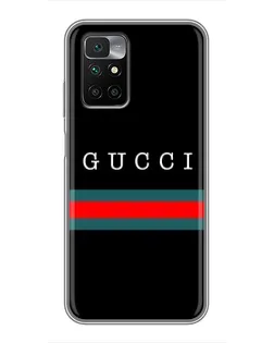 Чехол для Xiaomi Redmi 10 с картинкой «Gucci — красный пояс»