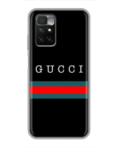 Чехол для Xiaomi Redmi 10 с картинкой «Gucci — красный пояс»
