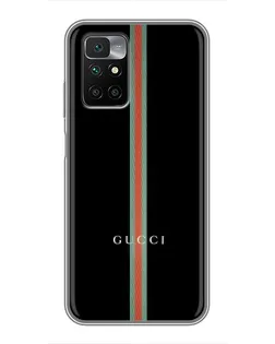 Чехол для Xiaomi Redmi 10 с картинкой «Gucci — строгая линия»