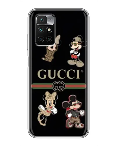 Чехол для Xiaomi Redmi 10 с картинкой «Gucci — герои Disney и монограмма» Чехол для Xiaomi Redmi 10 с картинкой «Gucci — герои Disney и монограмма»