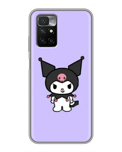 Чехол для Xiaomi Redmi 10 с картинкой «Kuromi — нежный фиолетовый»