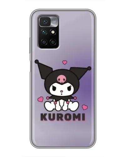 Чехол для Xiaomi Redmi 10 с картинкой «Kuromi — фиолетовый арт»