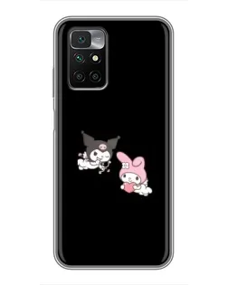 Чехол для Xiaomi Redmi 10 с картинкой «My Melody и Kuromi»