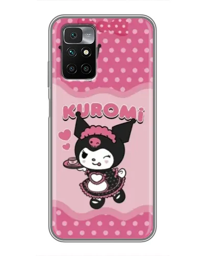 Чехол для Xiaomi Redmi 10 с картинкой «Kuromi в очках»