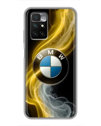 Чехол для Xiaomi Redmi 10 с картинкой «Золотистый дым BMW» Чехол для Xiaomi Redmi 10 с картинкой «Золотистый дым BMW»