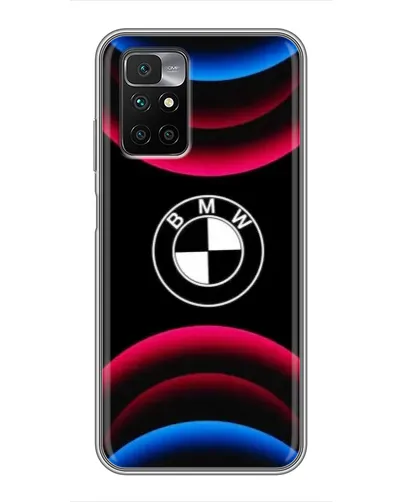Чехол для Xiaomi Redmi 10 с картинкой «Логотип BMW и неоновые дуги» Чехол для Xiaomi Redmi 10 с картинкой «Логотип BMW и неоновые дуги»