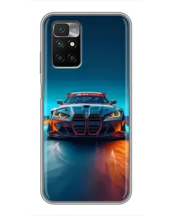 Чохол для Xiaomi Redmi 10 з картинкою «BMW — вогні неону» Чохол для Xiaomi Redmi 10 з картинкою «BMW — вогні неону»