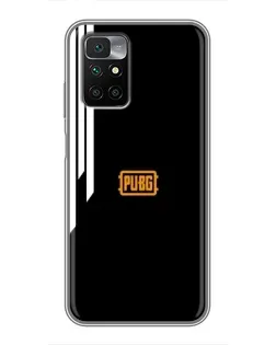 Чехол для Xiaomi Redmi 10 с картинкой «PUBG — вертикальные линии»