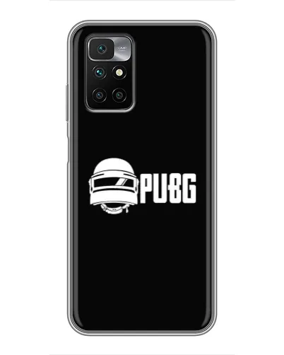 Чехол для Xiaomi Redmi 10 с картинкой «PUBG — классический лого»