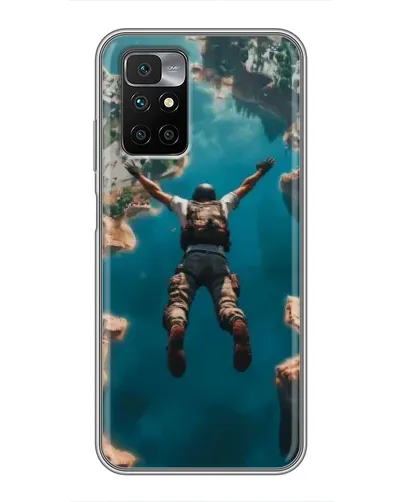 Чехол для Xiaomi Redmi 10 с картинкой «PUBG — свободное падение»
