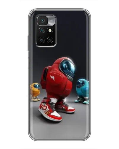 Чехол для Xiaomi Redmi 10 с картинкой «Among Us — 3D стиль»