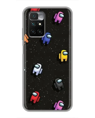 Чехол для Xiaomi Redmi 10 с картинкой «Космический паттерн Among Us»