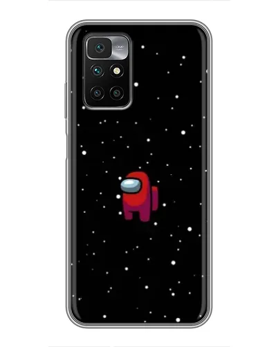 Чехол для Xiaomi Redmi 10 с картинкой «Красный Among Us»