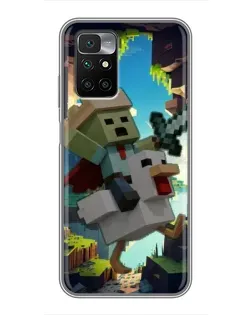 Чехол для Xiaomi Redmi 10 с картинкой «Стив и гусь»