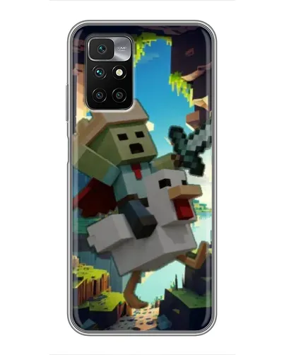 Чехол для Xiaomi Redmi 10 с картинкой «Стив и гусь»