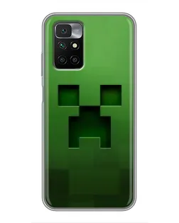 Чехол для Xiaomi Redmi 10 с картинкой «Крипер микро-дизайн»