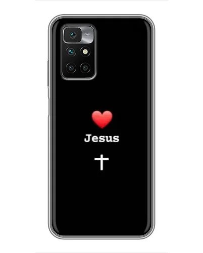 Чехол для Xiaomi Redmi 10 с картинкой «Сердце - Jesus» Чехол для Xiaomi Redmi 10 с картинкой «Сердце - Jesus»