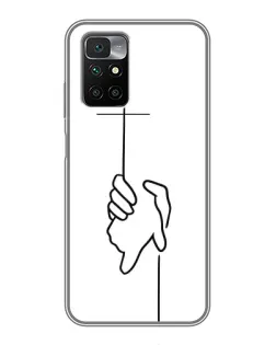 Чехол для Xiaomi Redmi 10 с картинкой «Рука держит» Чехол для Xiaomi Redmi 10 с картинкой «Рука держит»