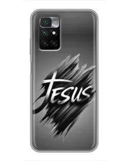 Чехол для Xiaomi Redmi 10 с картинкой «Надпись Jesus Graffiti» Чехол для Xiaomi Redmi 10 с картинкой «Надпись Jesus Graffiti»