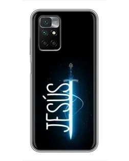 Чехол для Xiaomi Redmi 10 с картинкой «Меч Духа Jesus» Чехол для Xiaomi Redmi 10 с картинкой «Меч Духа Jesus»
