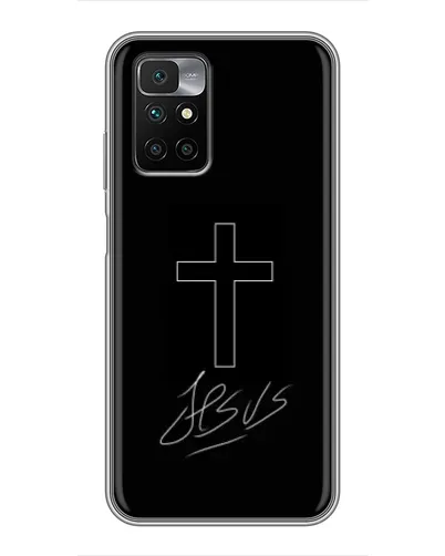 Чехол для Xiaomi Redmi 10 с картинкой «Графический крест Jesus» Чехол для Xiaomi Redmi 10 с картинкой «Графический крест Jesus»