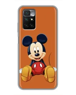 Чехол для Xiaomi Redmi 10 с картинкой «Микки отдыхает»