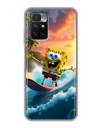 Чехол для Xiaomi Redmi 10 с картинкой «Губка Боб серфингист» Чехол для Xiaomi Redmi 10 с картинкой «Губка Боб серфингист»