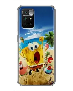 Чехол для Xiaomi Redmi 10 с картинкой «Развлечения на пляже»