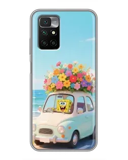 Чехол для Xiaomi Redmi 10 с картинкой «Автомобильное путешествие»