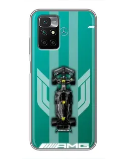 Чехол для Xiaomi Redmi 10 с картинкой «Mercedes AMG Petronas»