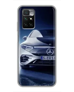 Чехол для Xiaomi Redmi 10 с картинкой «Mercedes EQ — будущее»