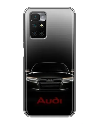 Чехол для Xiaomi Redmi 10 с картинкой «Audi — градиентный контур» Чехол для Xiaomi Redmi 10 с картинкой «Audi — градиентный контур»
