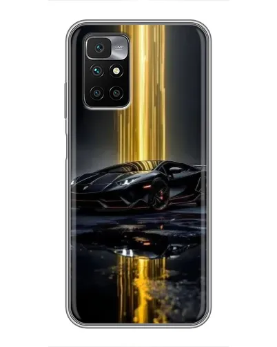 Чехол для Xiaomi Redmi 10 с картинкой «Ночной Lamborghini драйв»