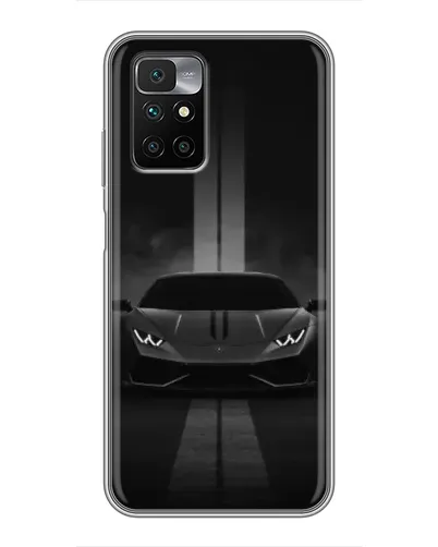 Чехол для Xiaomi Redmi 10 с картинкой «Lamborghini симметрия дорог»