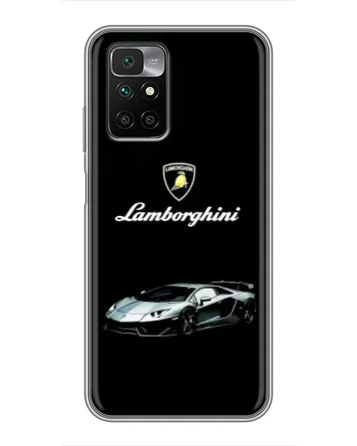 Чехол для Xiaomi Redmi 10 с картинкой «Логотип Lamborghini классика»