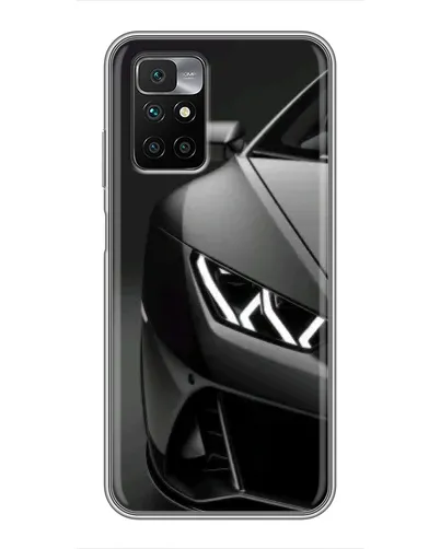 Чехол для Xiaomi Redmi 10 с картинкой «Lamborghini фары детализация»