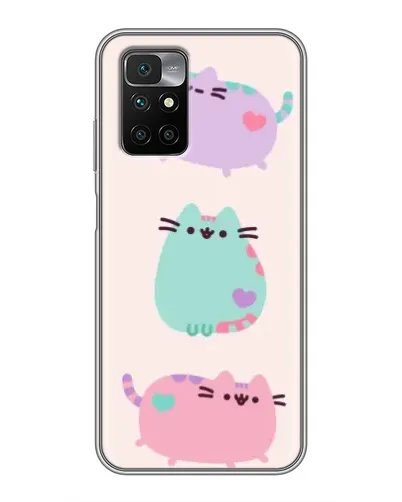 Чехол для Xiaomi Redmi 10 с картинкой «Pusheen трио» Чехол для Xiaomi Redmi 10 с картинкой «Pusheen трио»