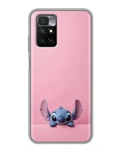 Чехол для Xiaomi Redmi 10 с картинкой «Stitch выглядывает»