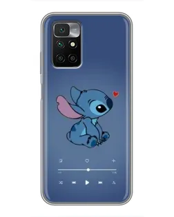 Чехол для Xiaomi Redmi 10 с картинкой «Музыкальный Stitch»
